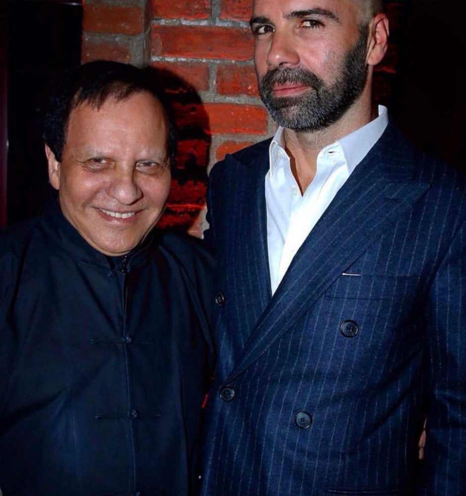 Abraham de Amézaga con Azzedine Alaïa