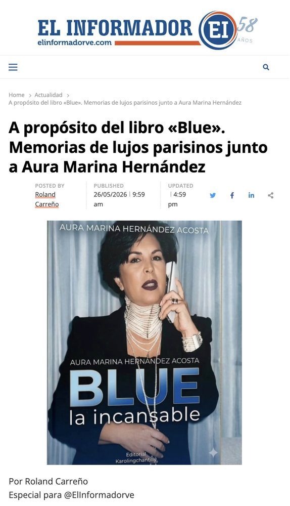 A propósito del libro Blue – El Informador